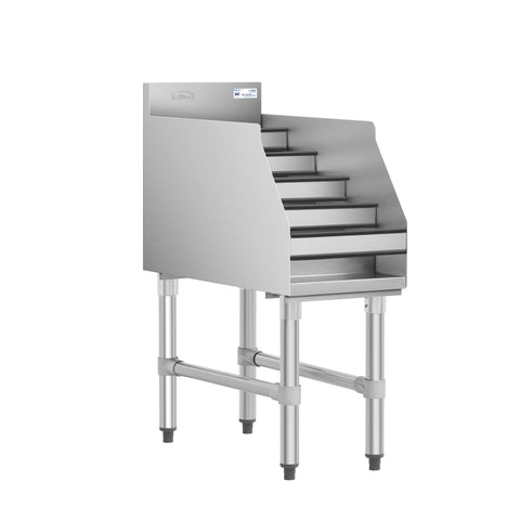 12 in. x 23 in. Liquor Display Rack in 304, 18 GA Stainless Steel