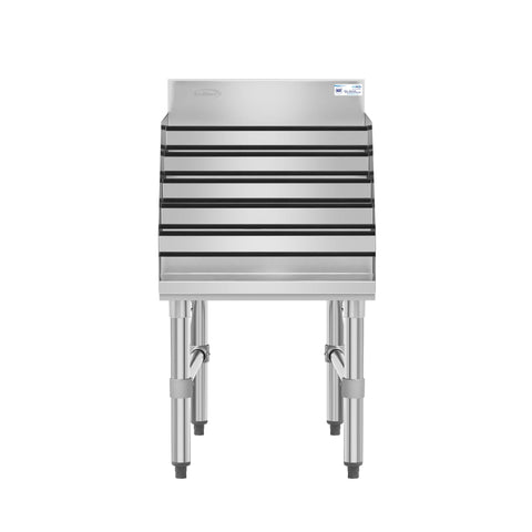 18 in. x 23 in. Liquor Display Rack in 304, 18 GA Stainless Steel
