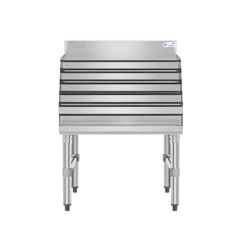 24 in. x 23 in. Liquor Display Rack in 304, 18 GA Stainless Steel