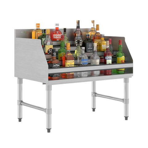 36 in. x 23 in. Liquor Display Rack in 304, 18 GA Stainless Steel