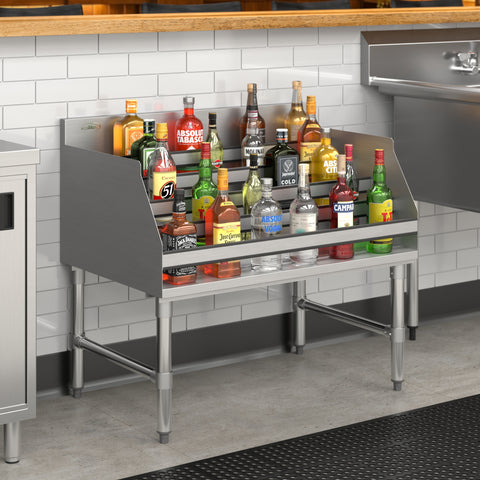 36 in. x 23 in. Liquor Display Rack in 304, 18 GA Stainless Steel