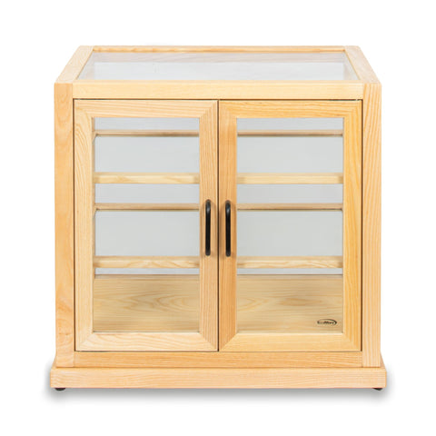 25 in. Artisan Wooden Bakery Upright Display Case in Beige