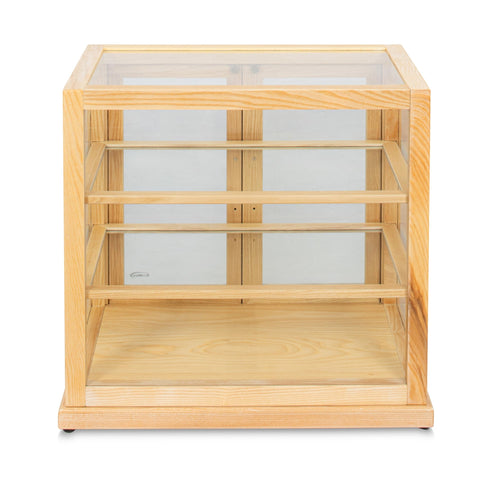 25 in. Artisan Wooden Bakery Upright Display Case in Beige