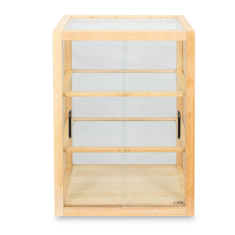 21 in. Artisan Wooden Bakery Upright Display Case in Beige