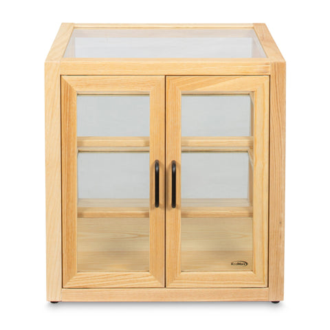 21 in. Artisan Wooden Bakery Slanted Display Case in Beige