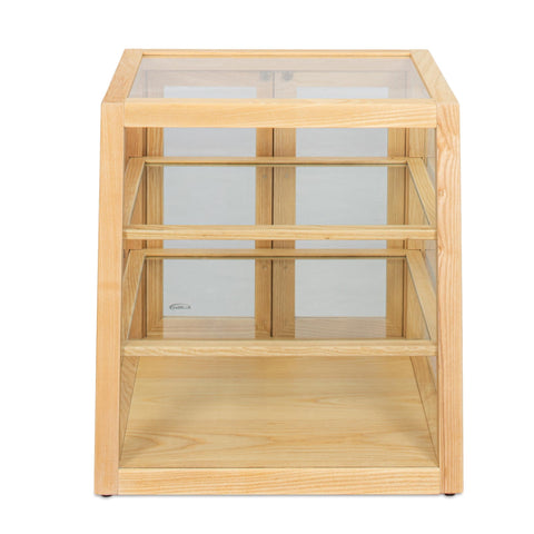 21 in. Artisan Wooden Bakery Slanted Display Case in Beige