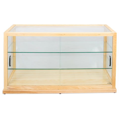 44 in. Artisan Wooden Bakery Horizontal Display Case in Beige