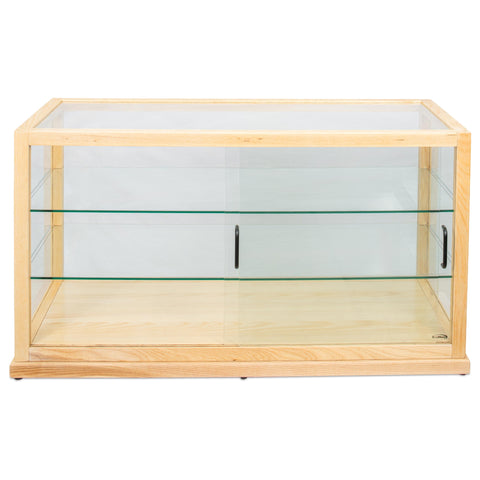 44 in. Artisan Wooden Bakery Horizontal Display Case in Beige