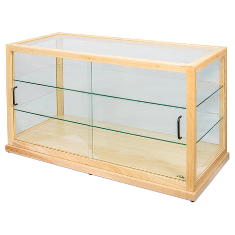 44 in. Artisan Wooden Bakery Horizontal Display Case in Beige