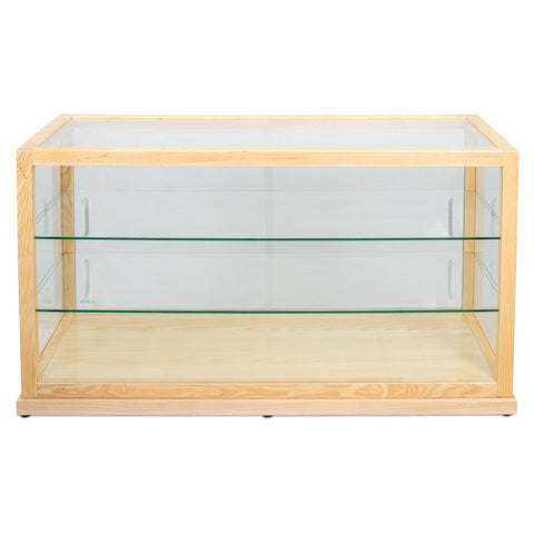 44 in. Artisan Wooden Bakery Horizontal Display Case in Beige