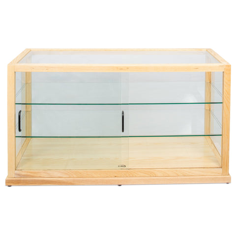 44 in. Artisan Wooden Bakery Horizontal Display Case in Beige