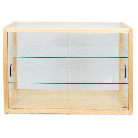 42 in. Artisan Wooden Bakery Horizontal Display Case in Beige