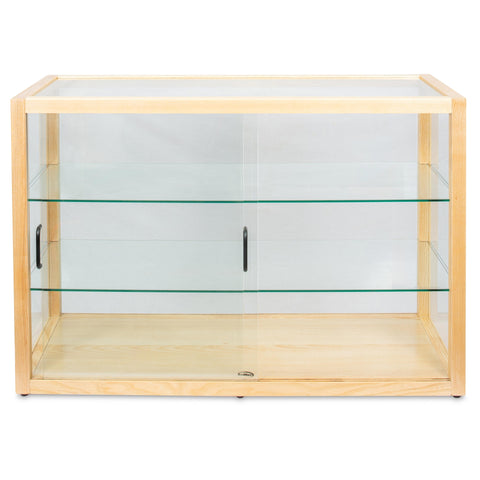 42 in. Artisan Wooden Bakery Horizontal Display Case in Beige