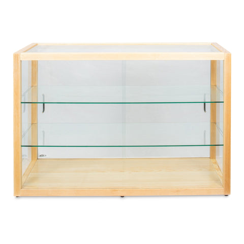 42 in. Artisan Wooden Bakery Horizontal Display Case in Beige