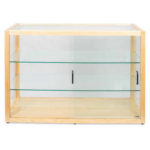42 in. Artisan Wooden Bakery Horizontal Display Case in Beige