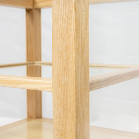 15 in. Artisan Wooden Bakery Square Display Case in Beige