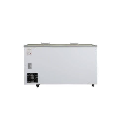 59 in. 20 cu. ft. Commercial Auto Defrost Convertible Island Freezer/Refrigerator in White