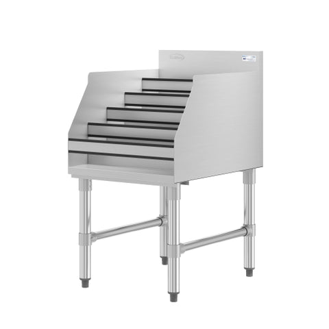 18 in. x 23 in. Liquor Display Rack in 304, 18 GA Stainless Steel