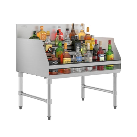 36 in. x 26 in. Liquor Display Rack in 304, 18 GA Stainless Steel