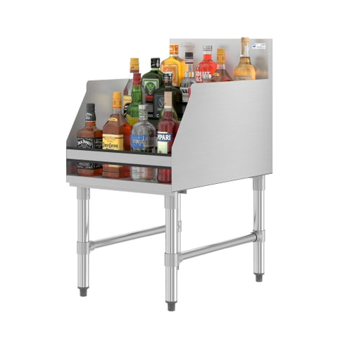 18 in. x 26 in. Liquor Display Rack in 304, 18 GA Stainless Steel
