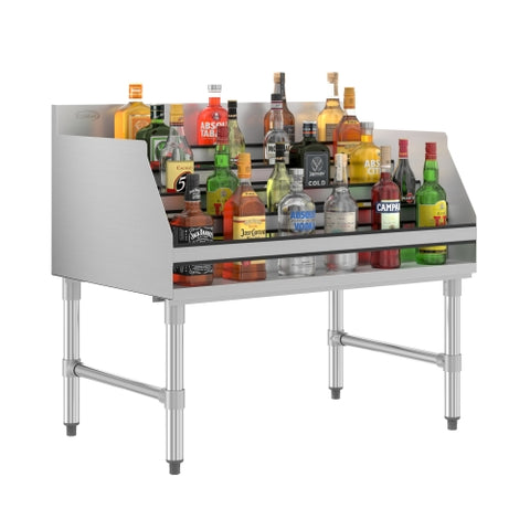 36 in. x 23 in. Liquor Display Rack in 304, 18 GA Stainless Steel