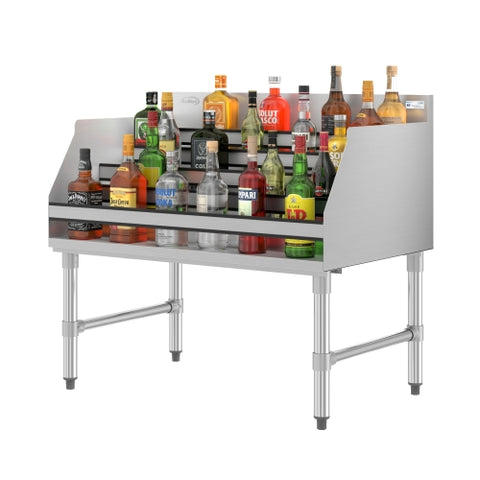 36 in. x 23 in. Liquor Display Rack in 304, 18 GA Stainless Steel