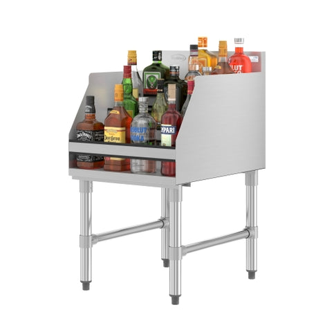 18 in. x 23 in. Liquor Display Rack in 304, 18 GA Stainless Steel