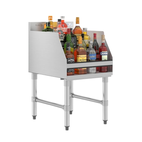 18 in. x 23 in. Liquor Display Rack in 304, 18 GA Stainless Steel