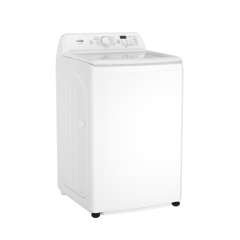 25 in. 4 cu. ft. Top Load Washer with Agitator and 27 in. 7 cu. ft. 240V Electric Dryer Laundry Set in White