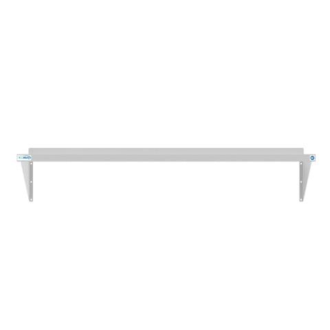 12" x 60" 18-Gauge Stainless-Steel Heavy Duty Wall Shelf