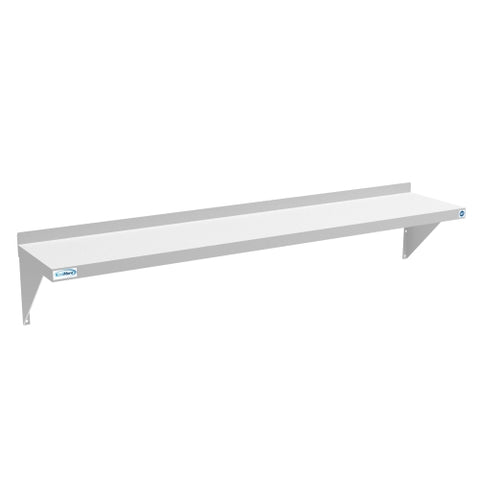 12" x 60" 18-Gauge Stainless-Steel Heavy Duty Wall Shelf