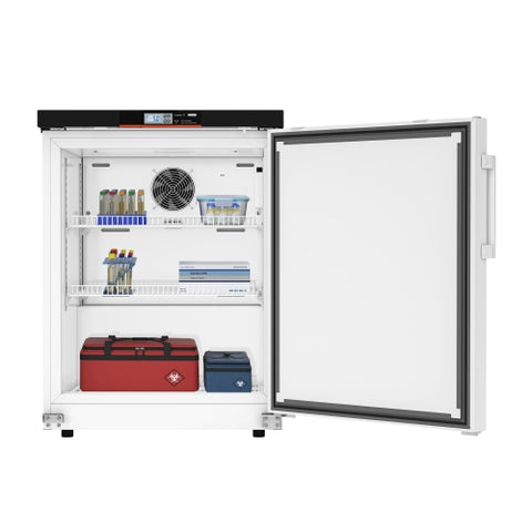 24 in. 4.5 cu. ft. Countertop Solid Door Medical Pharmacy Refrigerator With Multi-Level Emergency Alarms in White, UL Listed