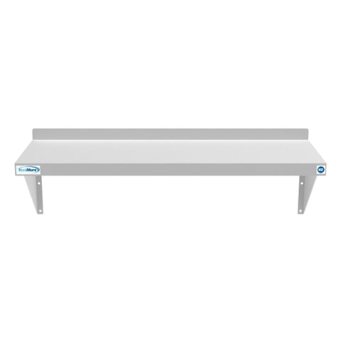 12" x 36" 18-Gauge Stainless-Steel Heavy Duty Wall Shelf