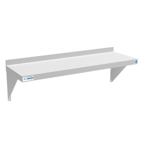 12" x 36" 18-Gauge Stainless-Steel Heavy Duty Wall Shelf