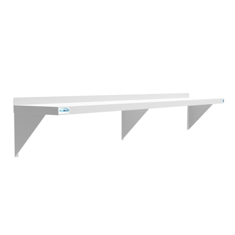 12" x 72" 18-Gauge Stainless-Steel Heavy Duty Wall Shelf