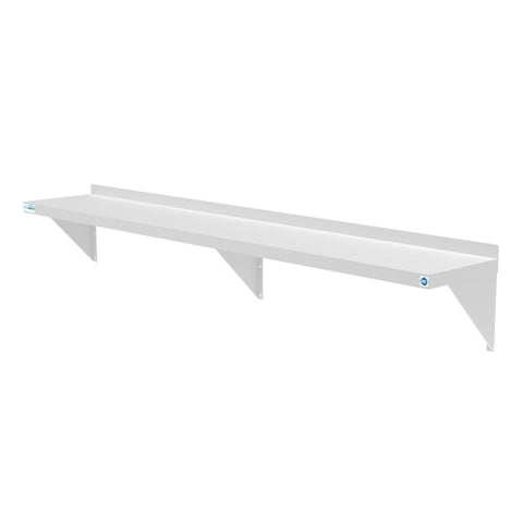 12" x 72" 18-Gauge Stainless-Steel Heavy Duty Wall Shelf