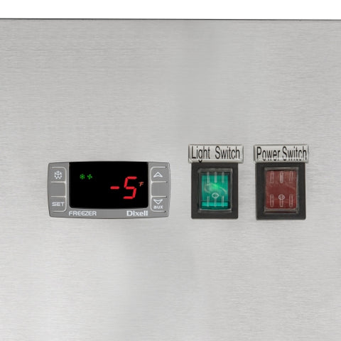 29 in. One Glass Door Reach-In Freezer 23 cu ft.