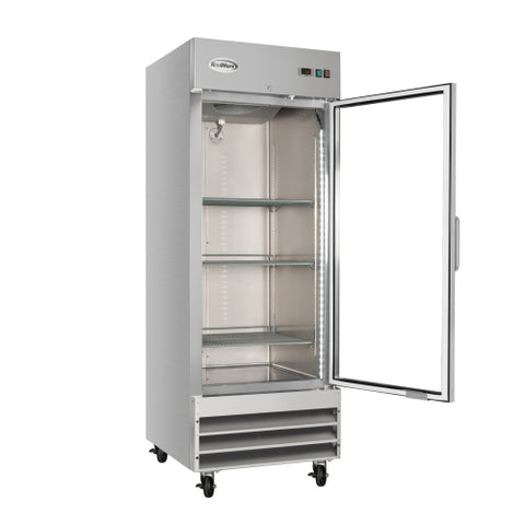 29 in. One Glass Door Reach-In Freezer 23 cu ft.