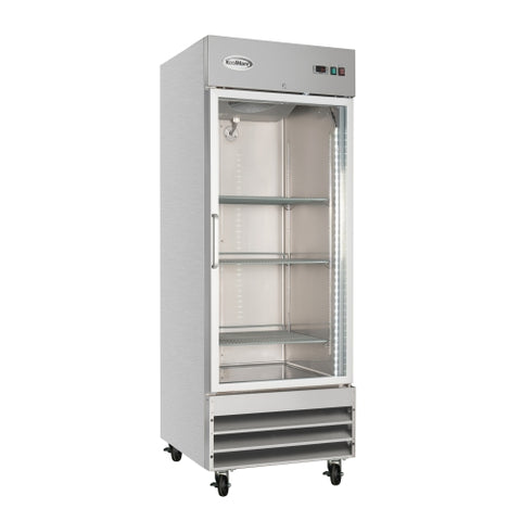 29 in. One Glass Door Reach-In Freezer 23 cu ft.