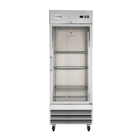 29 in. One Glass Door Reach-In Freezer 23 cu ft.