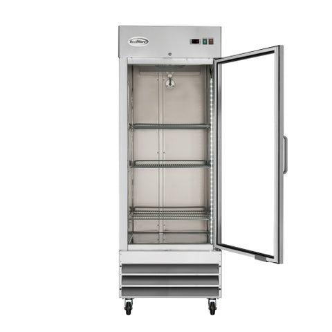 29 in. One Glass Door Reach-In Freezer 23 cu ft.
