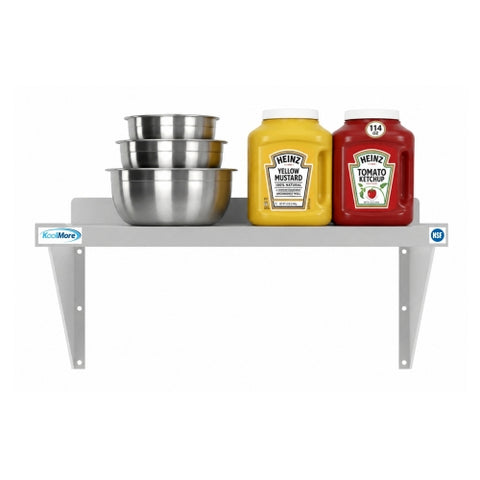 12" x 24" 18-Gauge Stainless-Steel Heavy Duty Wall Shelf