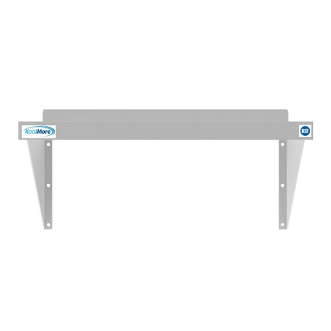 12" x 24" 18-Gauge Stainless-Steel Heavy Duty Wall Shelf