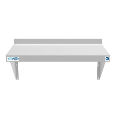 12" x 24" 18-Gauge Stainless-Steel Heavy Duty Wall Shelf