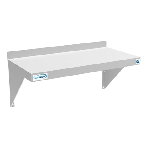12" x 24" 18-Gauge Stainless-Steel Heavy Duty Wall Shelf