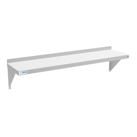 12" x 48" 18-Gauge Stainless-Steel Heavy Duty Wall Shelf