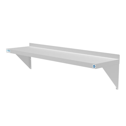 12" x 48" 18-Gauge Stainless-Steel Heavy Duty Wall Shelf