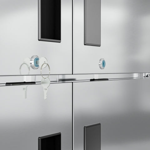 54 in. Commercial Stainless Steel Solid Half Door Reach-In Freezer, 47 cu. ft.