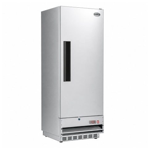 25 in. Commercial Stainless Steel 1-Door Reach-In Freezer, 12 cu. ft.