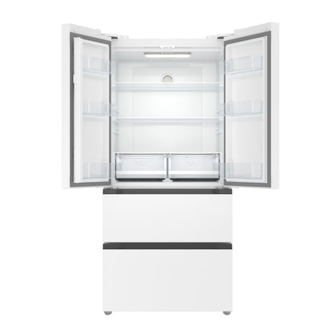 17.9 Cu. Ft. 33-Inch 4-Door French Door Refrigerator with Manual Twist Ice Maker, White